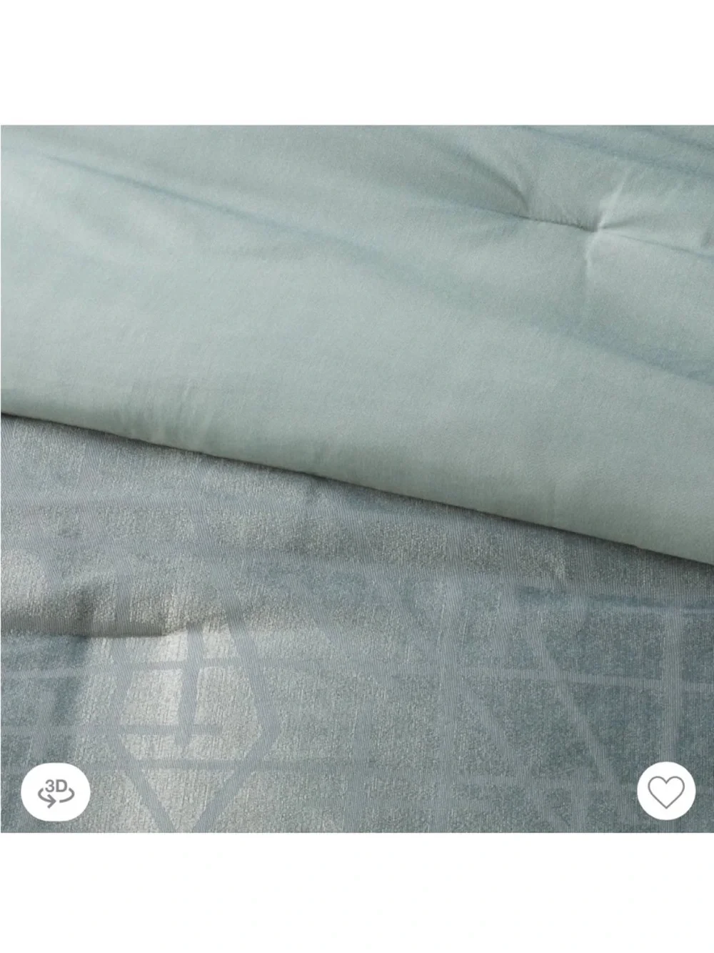 Threshold King Luxe Jaquard Light Teal Comforter & Sham Set